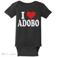 I Heart Love Adobo Baby Bodysuit thumb 0