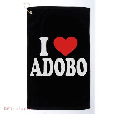 I Heart Love Adobo Golf Towel