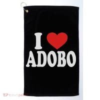 I Heart Love Adobo Golf Towel thumb 0