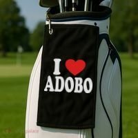 I Heart Love Adobo Golf Towel thumb 2
