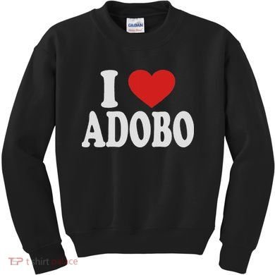 I Heart Love Adobo Kids Sweatshirt