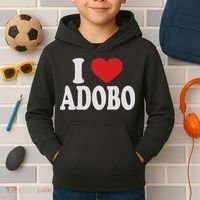I Heart Love Adobo Kids Hoodie thumb 2