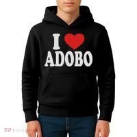 I Heart Love Adobo Kids Hoodie thumb 4