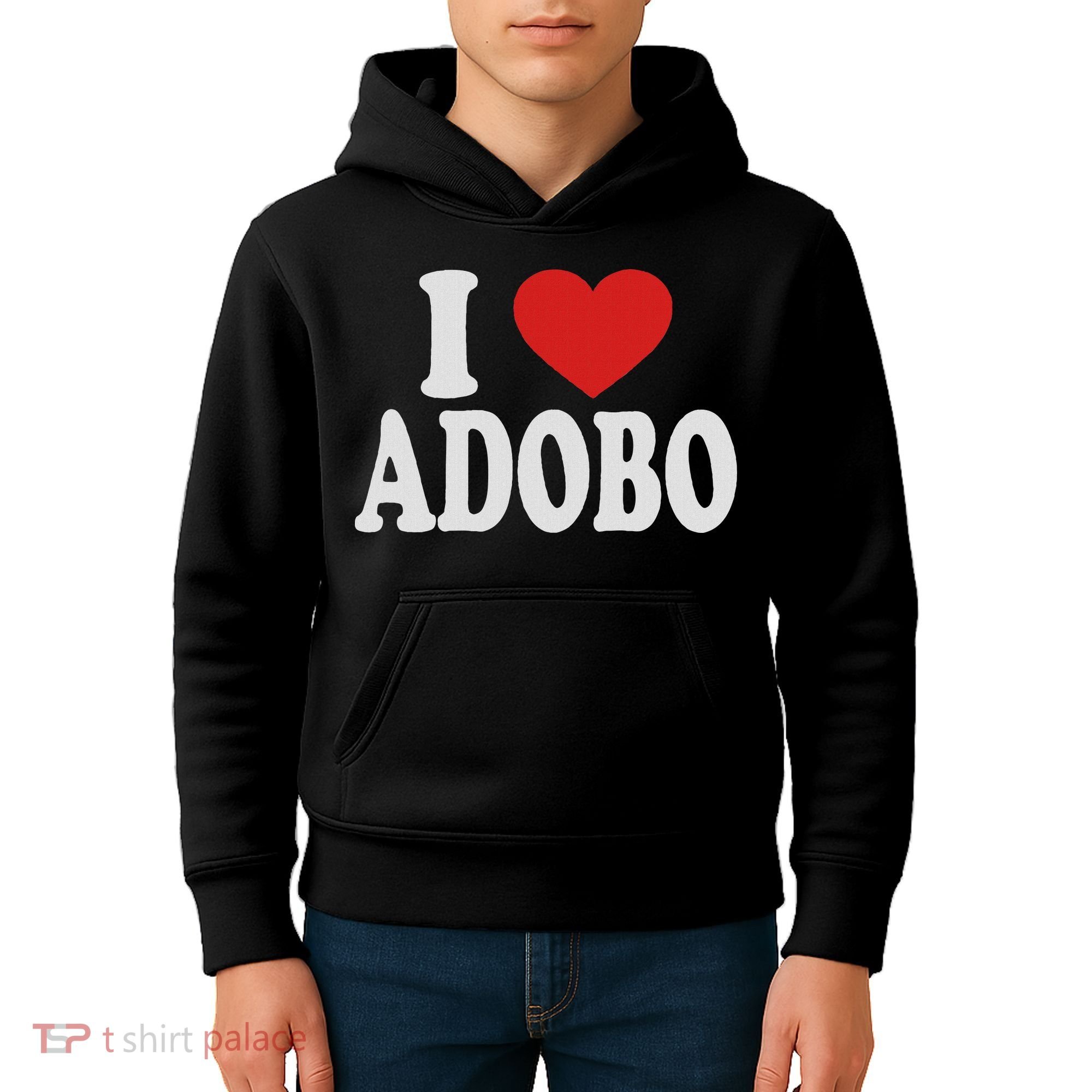 I Heart Love Adobo Kids Hoodie