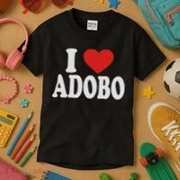 I Heart Love Adobo Kids T-Shirt thumb 3