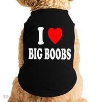 I Heart (Love) Big Boobs Doggie Tank thumb 0