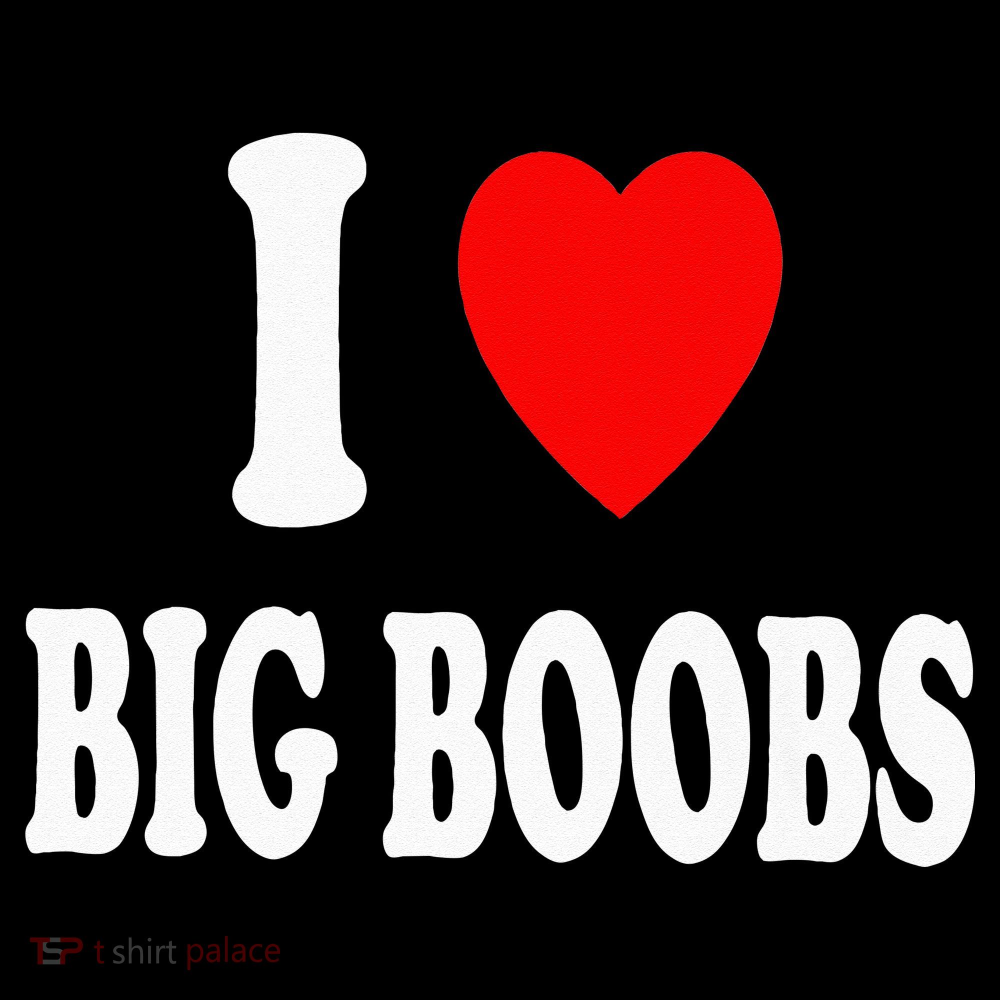 I Heart (Love) Big Boobs Mousepad