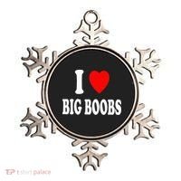I Heart (Love) Big Boobs Ornament thumb 0