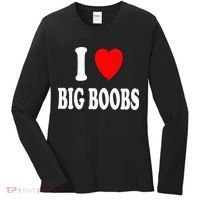 I Heart (Love) Big Boobs Women's Long Sleeve Shirt thumb 0