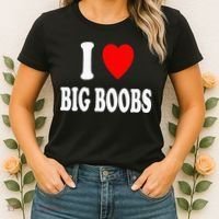 I Heart (Love) Big Boobs Women's T-Shirt thumb 2