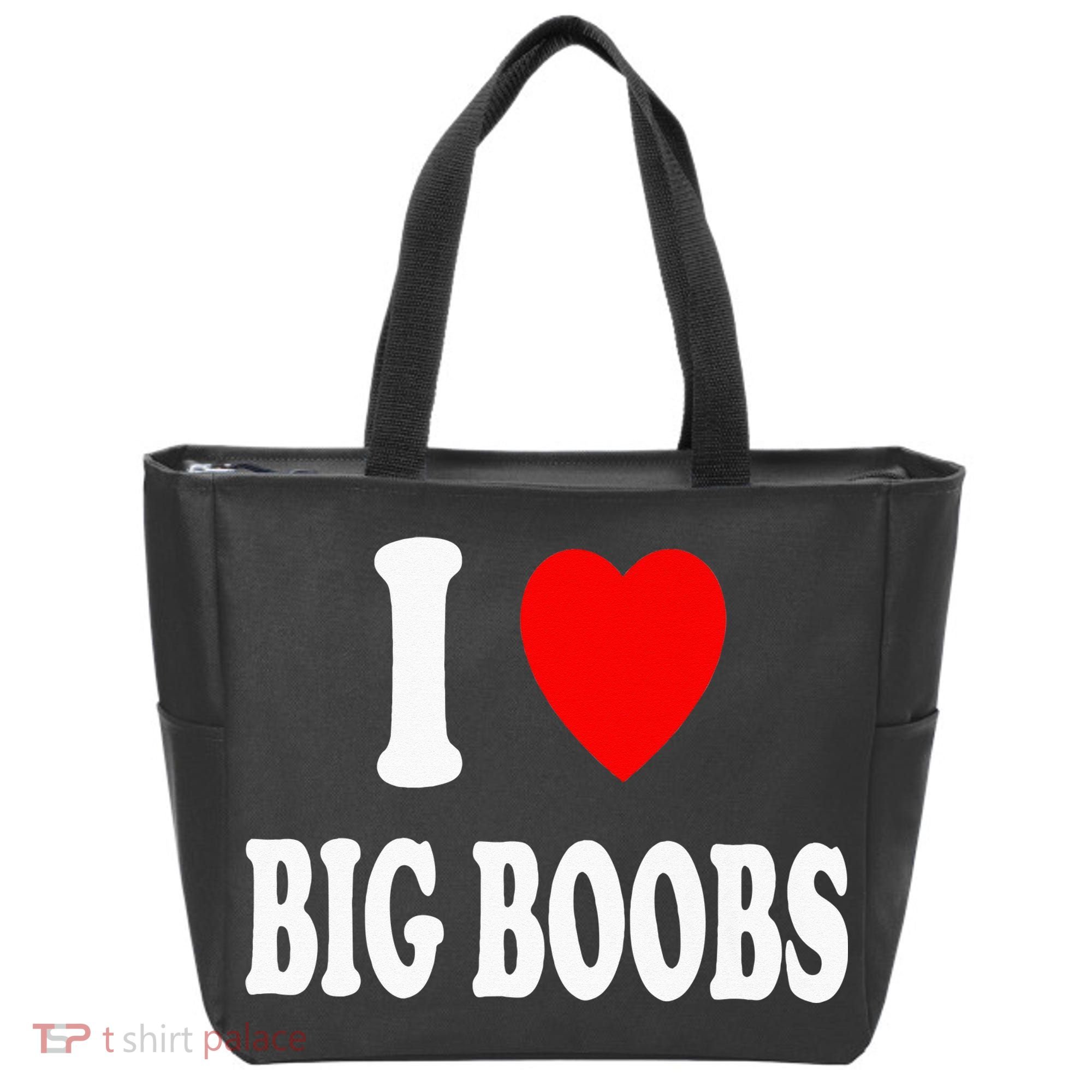 I Heart (Love) Big Boobs Tote Bag