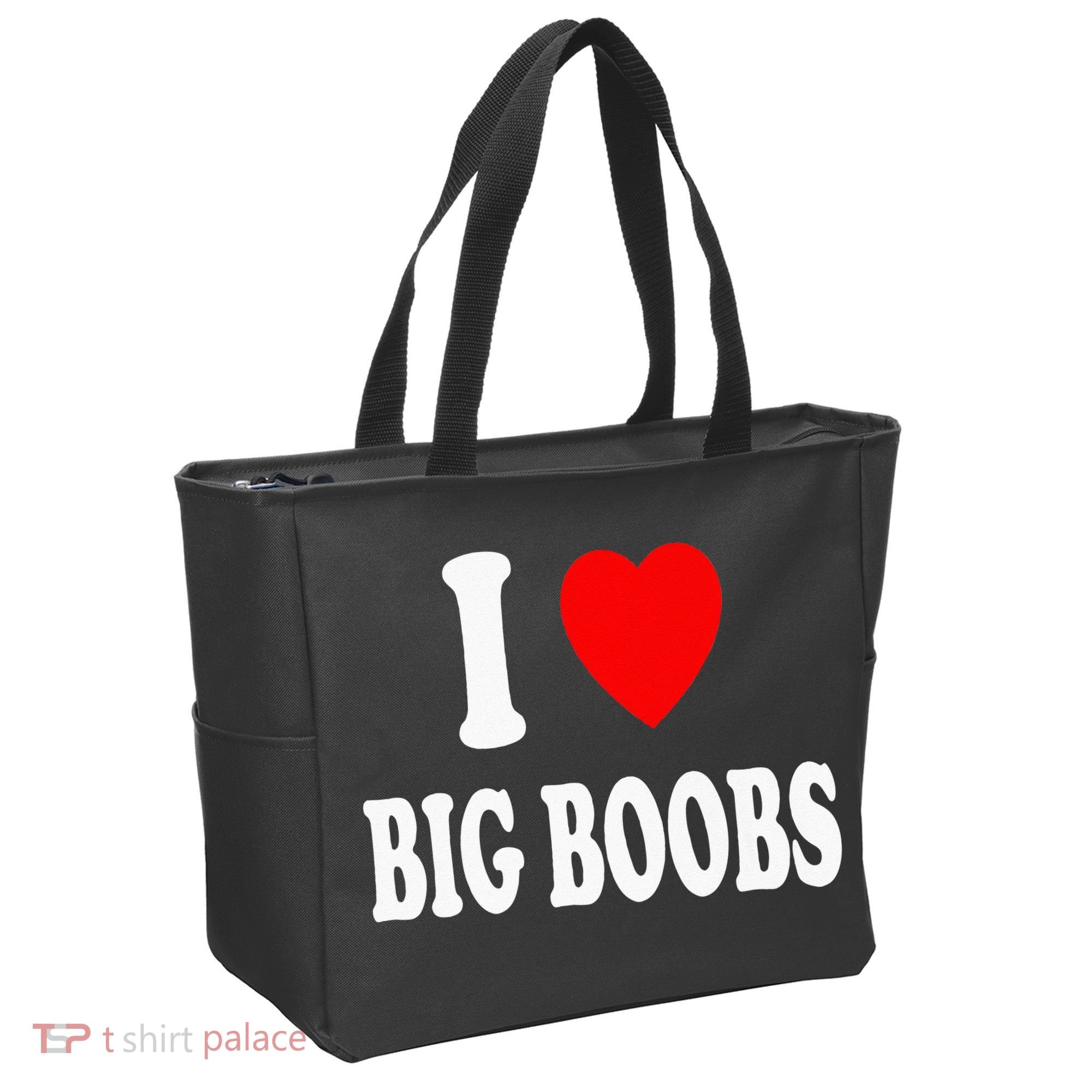 I Heart (Love) Big Boobs Tote Bag