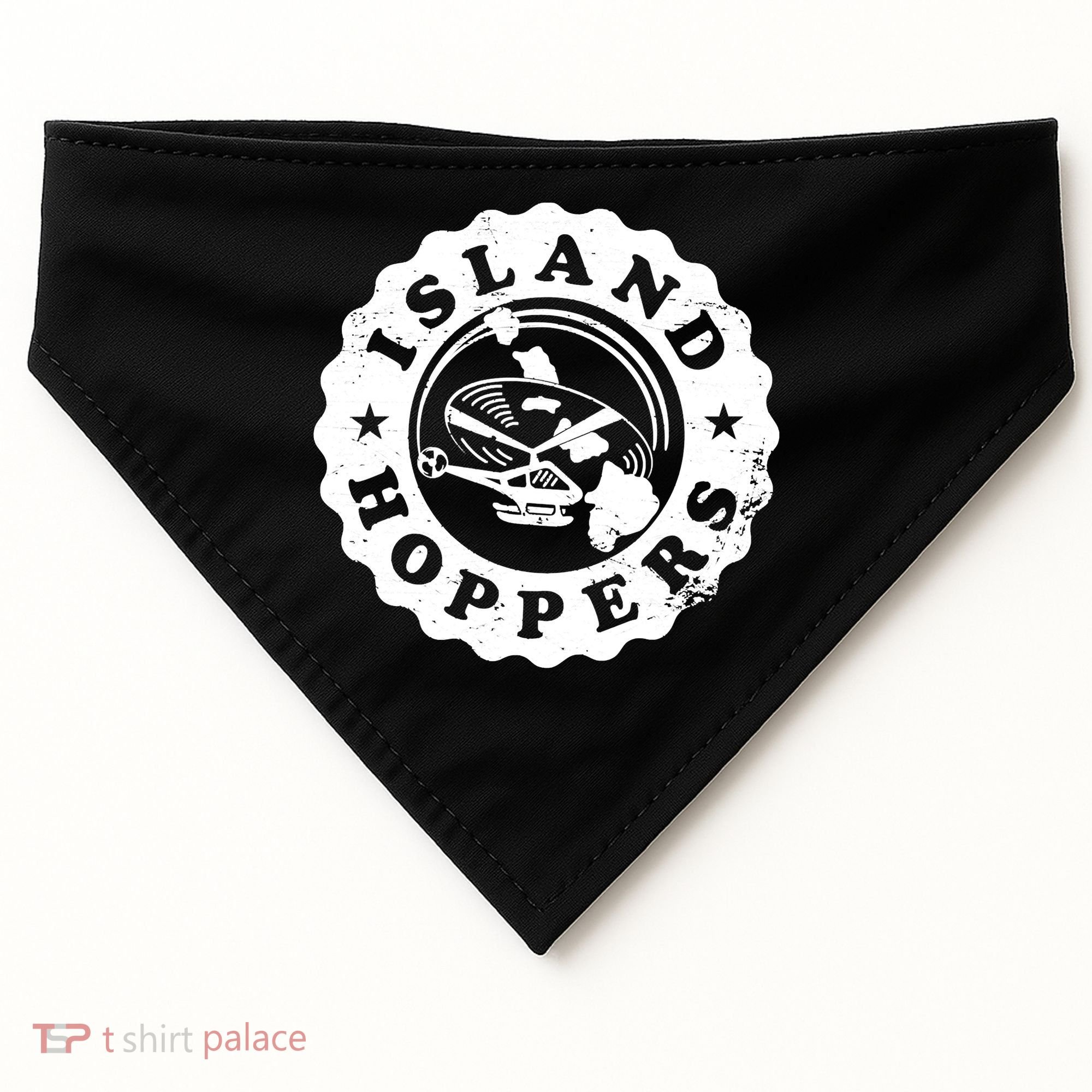 Island Hoppers Logo USA-Made Doggie Bandana