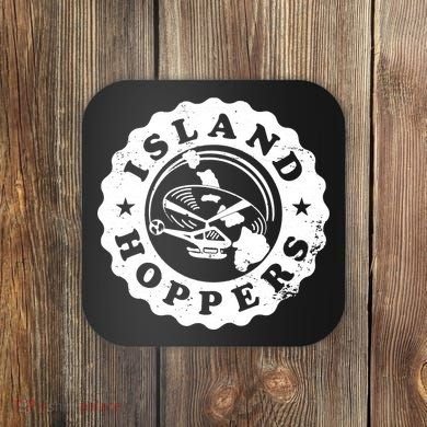 Island Hoppers Logo Coaster