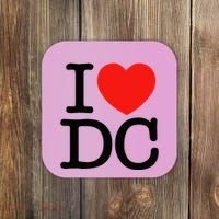 I Heart Love Washington Wa Dc Coaster thumb 0
