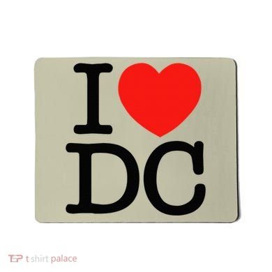 I Heart Love Washington Wa Dc Mousepad