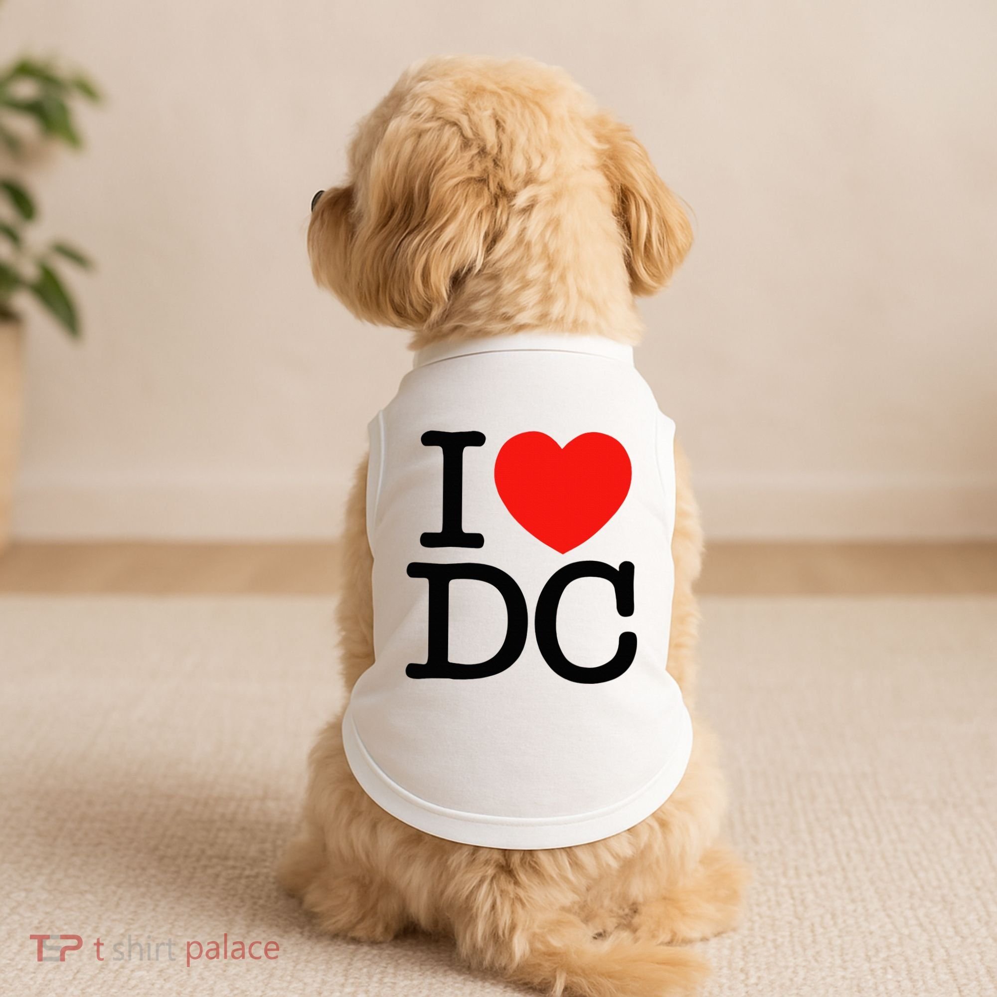 I Heart Love Washington Wa Dc Doggie Tank