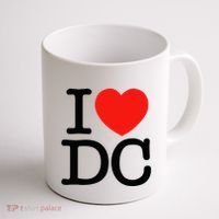 I Heart Love Washington Wa Dc Coffee Mug thumb 1