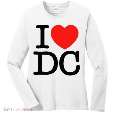 I Heart Love Washington Wa Dc Women's Long Sleeve Shirt