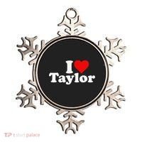 I HEART LOVE TAYLOR Ornament thumb 0