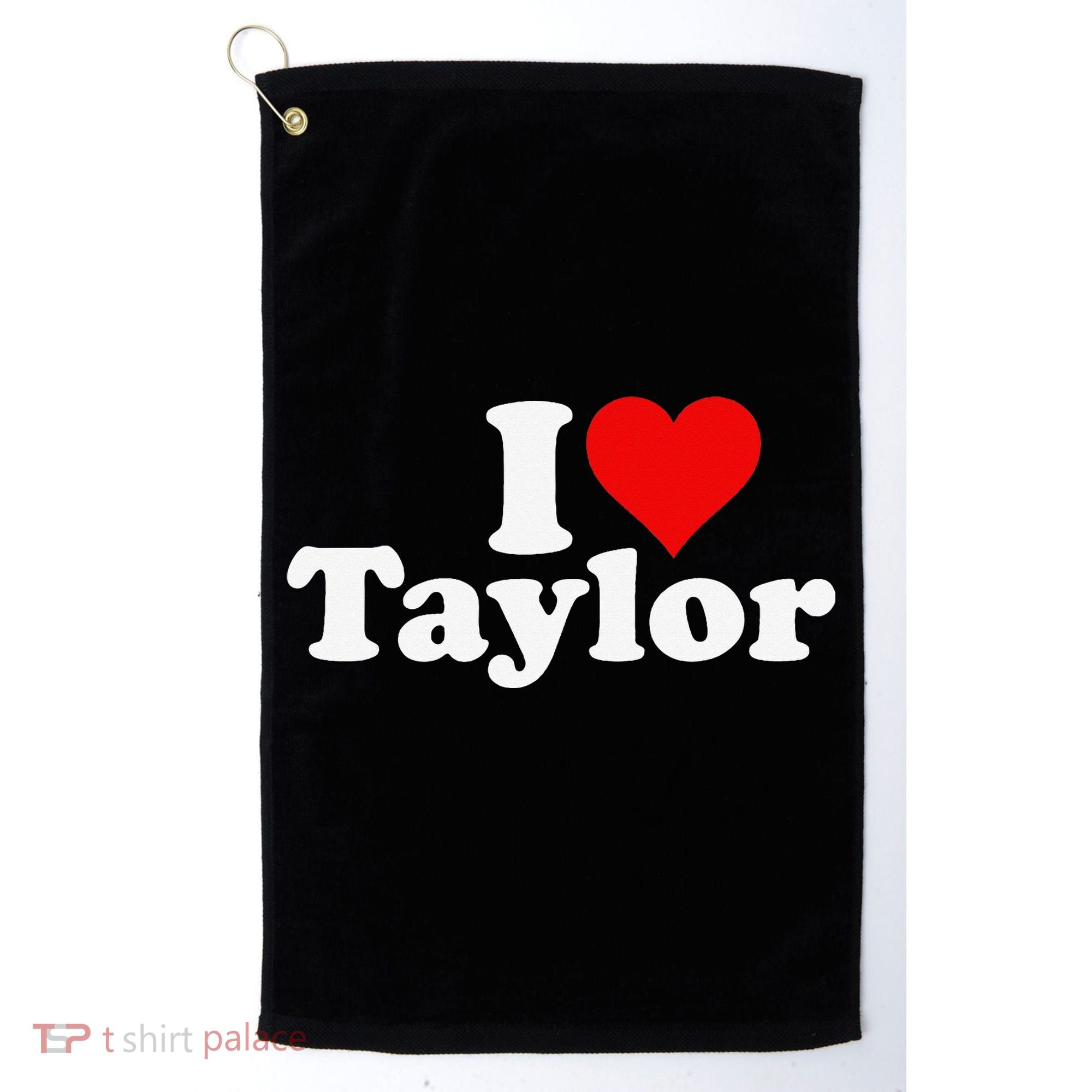 I HEART LOVE TAYLOR Golf Towel