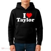 I HEART LOVE TAYLOR Kids Hoodie thumb 4