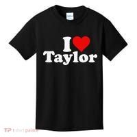 I HEART LOVE TAYLOR Kids T-Shirt thumb 0