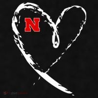 I Heart Love Nebraska Football Ladies PosiCharge Tri-Blend Wicking Tank thumb 2