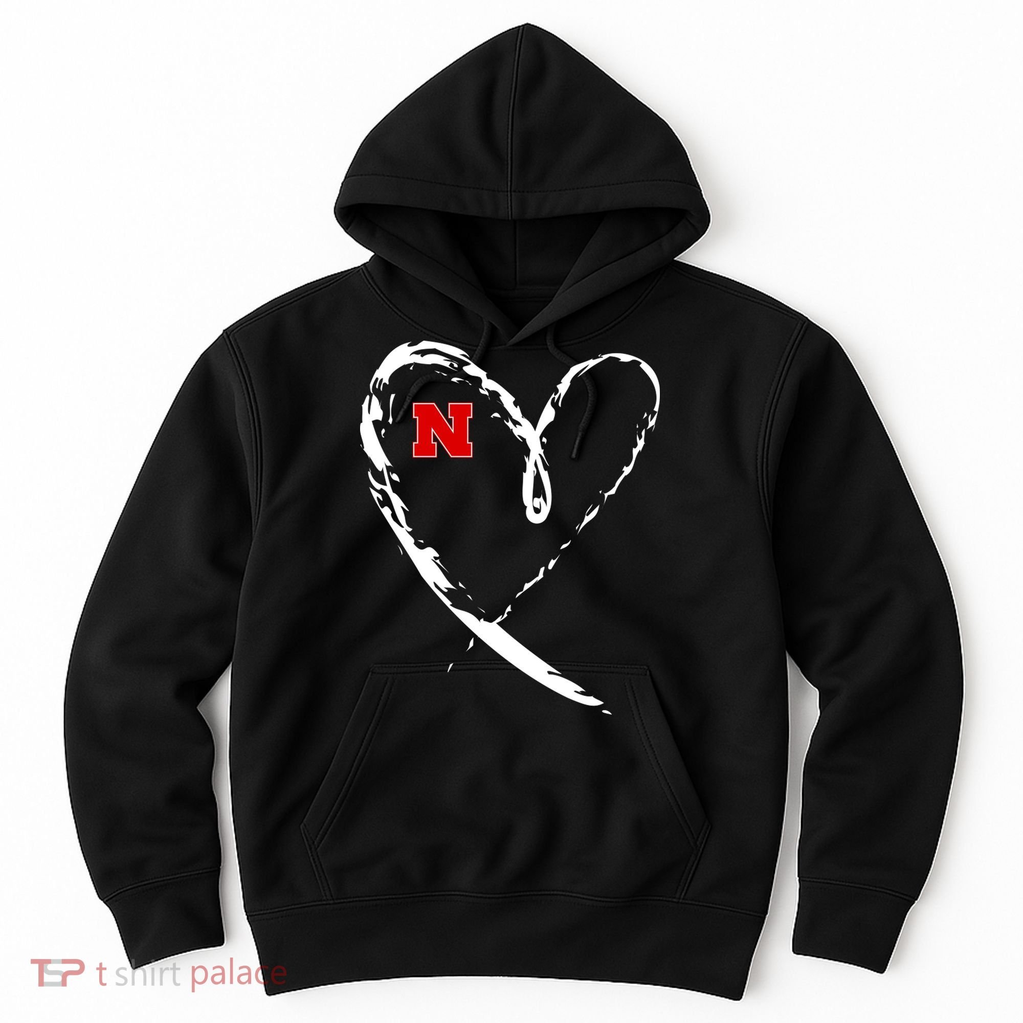 I Heart Love Nebraska Football Hoodie