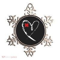 I Heart Love Nebraska Football Ornament thumb 0