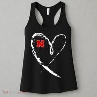 I Heart Love Nebraska Football Women's Tank Top thumb 3