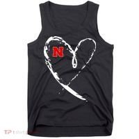 I Heart Love Nebraska Football Tank Top thumb 0