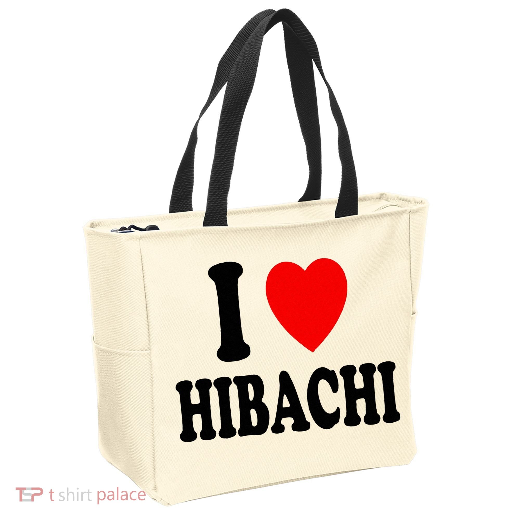 I Heart (Love) Hibachi Japanese Grilling Griddle Restaurant Tote Bag