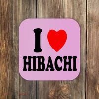 I Heart (Love) Hibachi Japanese Grilling Griddle Restaurant Coaster thumb 0