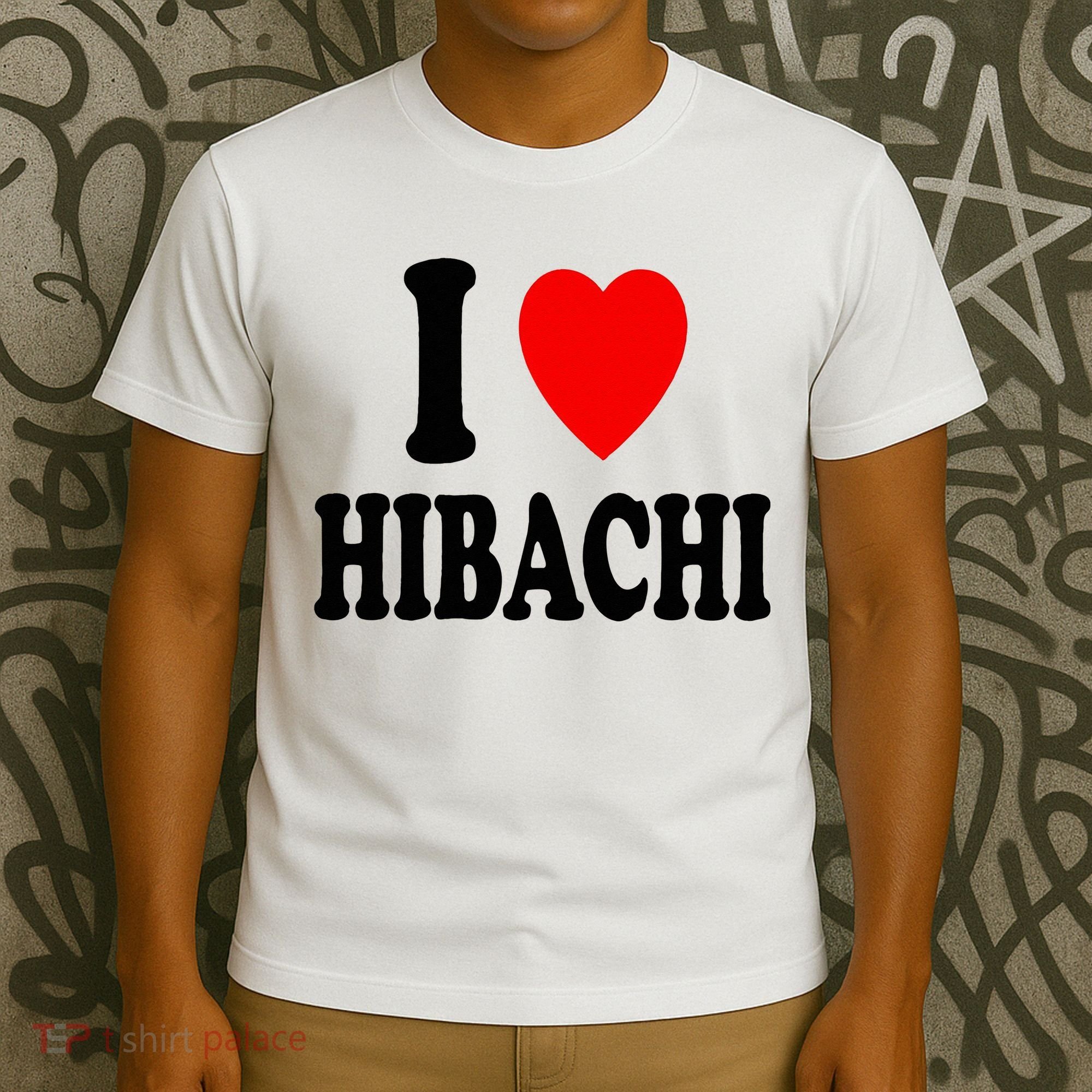 I Heart (Love) Hibachi Japanese Grilling Griddle Restaurant T-Shirt