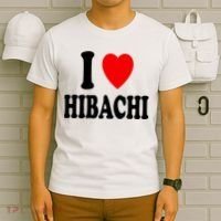 I Heart (Love) Hibachi Japanese Grilling Griddle Restaurant T-Shirt thumb 6