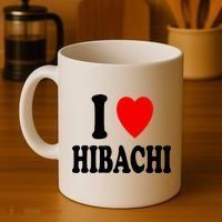 I Heart (Love) Hibachi Japanese Grilling Griddle Restaurant Coffee Mug thumb 4
