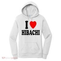 I Heart (Love) Hibachi Japanese Grilling Griddle Restaurant Women's Hoodie thumb 0