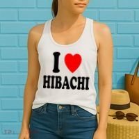 I Heart (Love) Hibachi Japanese Grilling Griddle Restaurant Women's Tank Top thumb 2