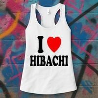 I Heart (Love) Hibachi Japanese Grilling Griddle Restaurant Women's Tank Top thumb 3