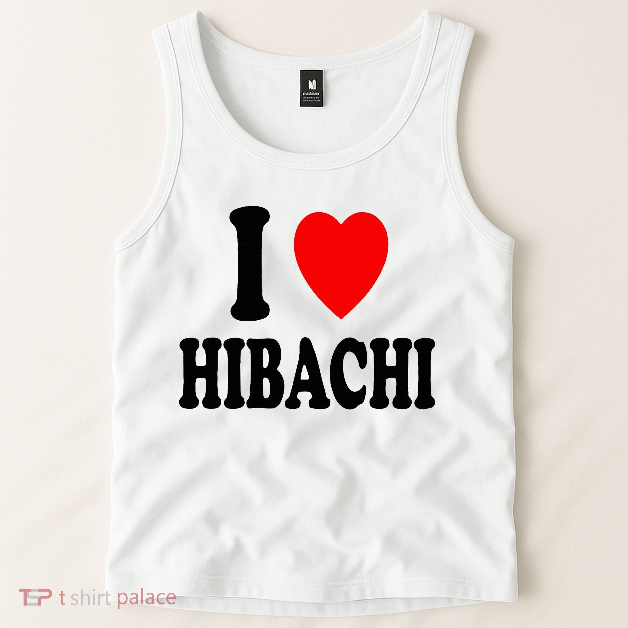 I Heart (Love) Hibachi Japanese Grilling Griddle Restaurant Tank Top