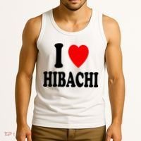 I Heart (Love) Hibachi Japanese Grilling Griddle Restaurant Tank Top thumb 3