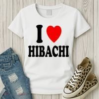 I Heart (Love) Hibachi Japanese Grilling Griddle Restaurant Women's T-Shirt thumb 3