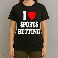 I Heart (Love) Sports Betting Wagering Predicting Gambling T-Shirt thumb 4