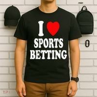 I Heart (Love) Sports Betting Wagering Predicting Gambling T-Shirt thumb 6