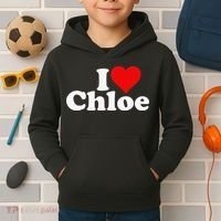 I HEART LOVE CHLOE Kids Hoodie thumb 2