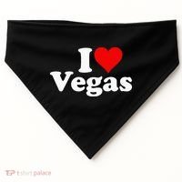 I Heart Love Las Vegas Nevada USA-Made Doggie Bandana thumb 0