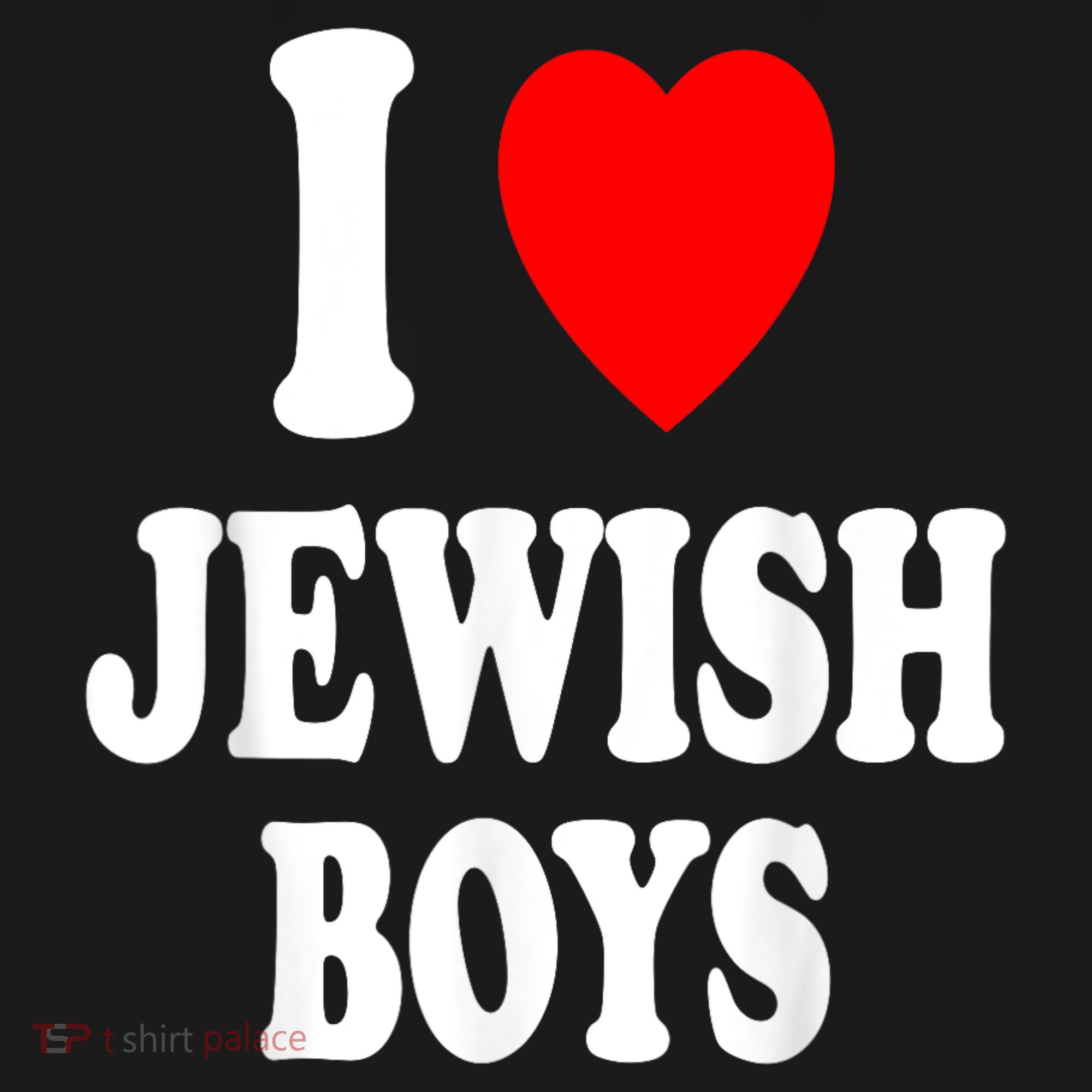 I Heart (Love) Jewish Boy_S Hebrew Israel Attraction T-Shirt