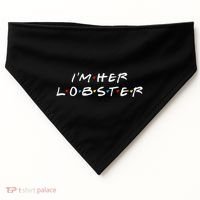 I'm Her Lobster Romantic Valentine's Day Gift USA-Made Doggie Bandana thumb 0