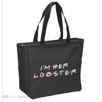 I'm Her Lobster Romantic Valentine's Day Gift Tote Bag thumb 2